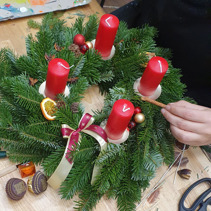 Adventskranz binden