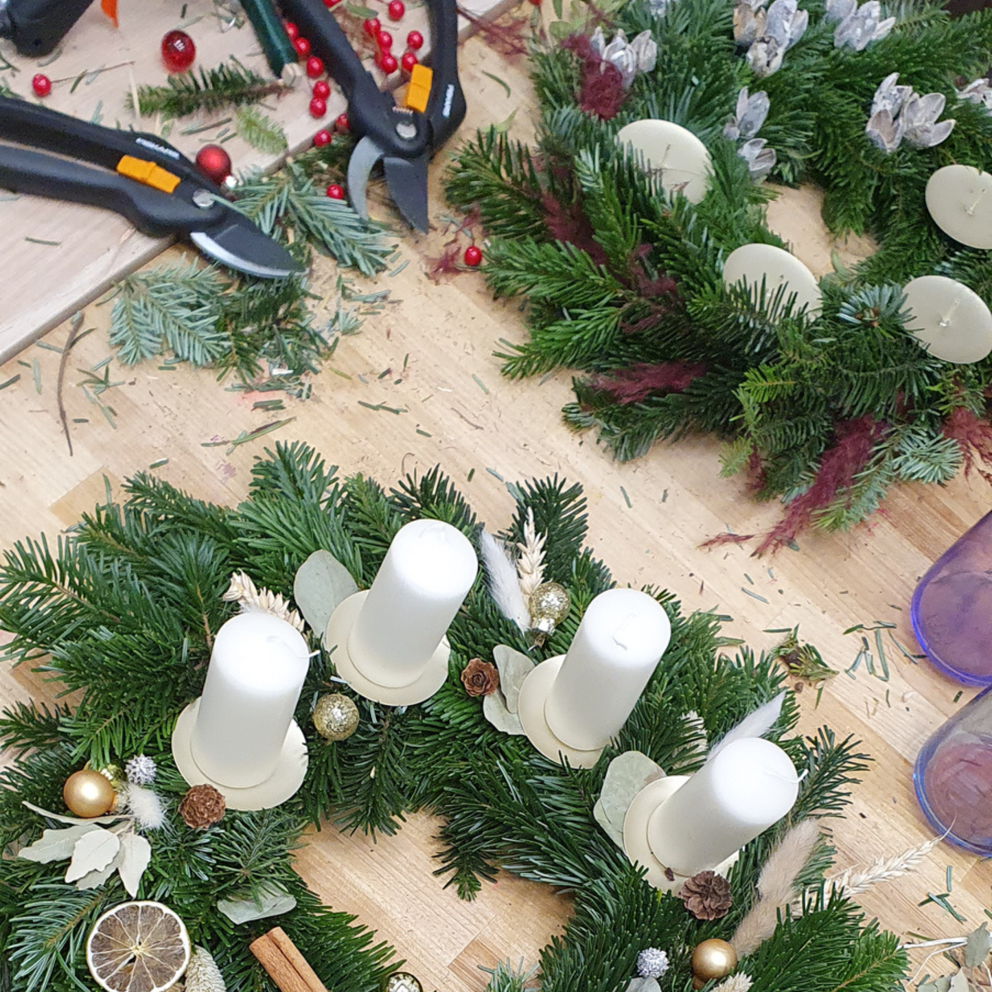 Adventskranz binden