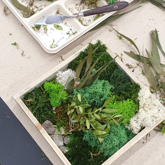 Moosbild: Gestalte 2 Bilder